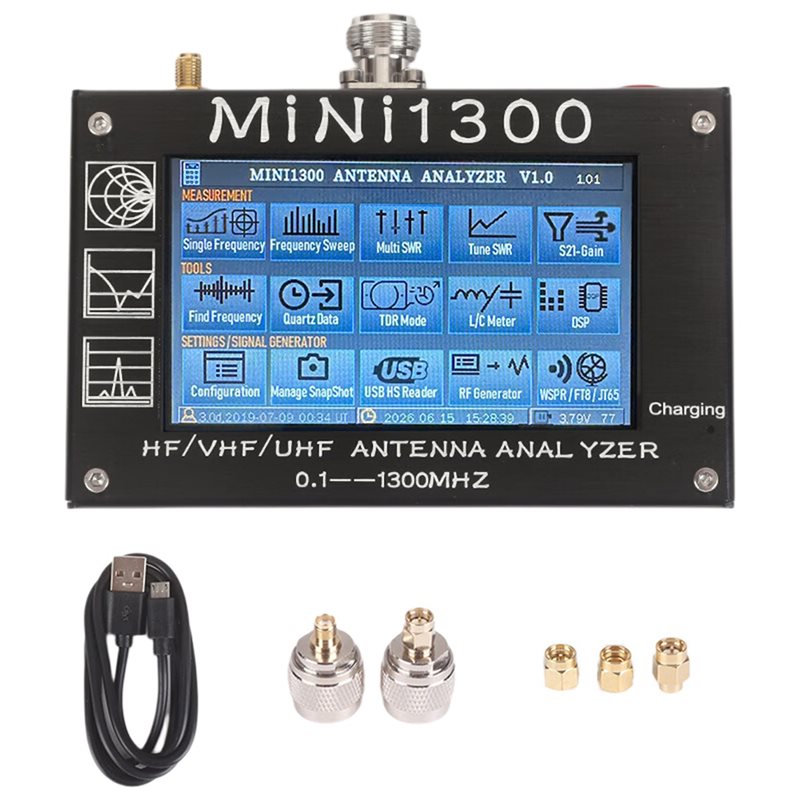 Signal Generator Spectrum Analyzer - ABUI-Mini1300 4.3 İnç Vektör Ağ Analizörü