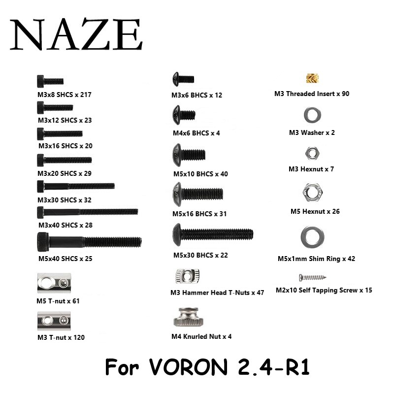 Voron 2.4 R2 Kit - NAZE Voron2.4 3D yazıcı R1/R2 V2.4