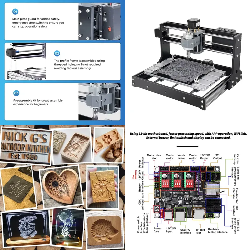 3018 Mini CNC Router Makinesi  - Mini Laser Engraver Cnc Router incelemesi ve fiyatı