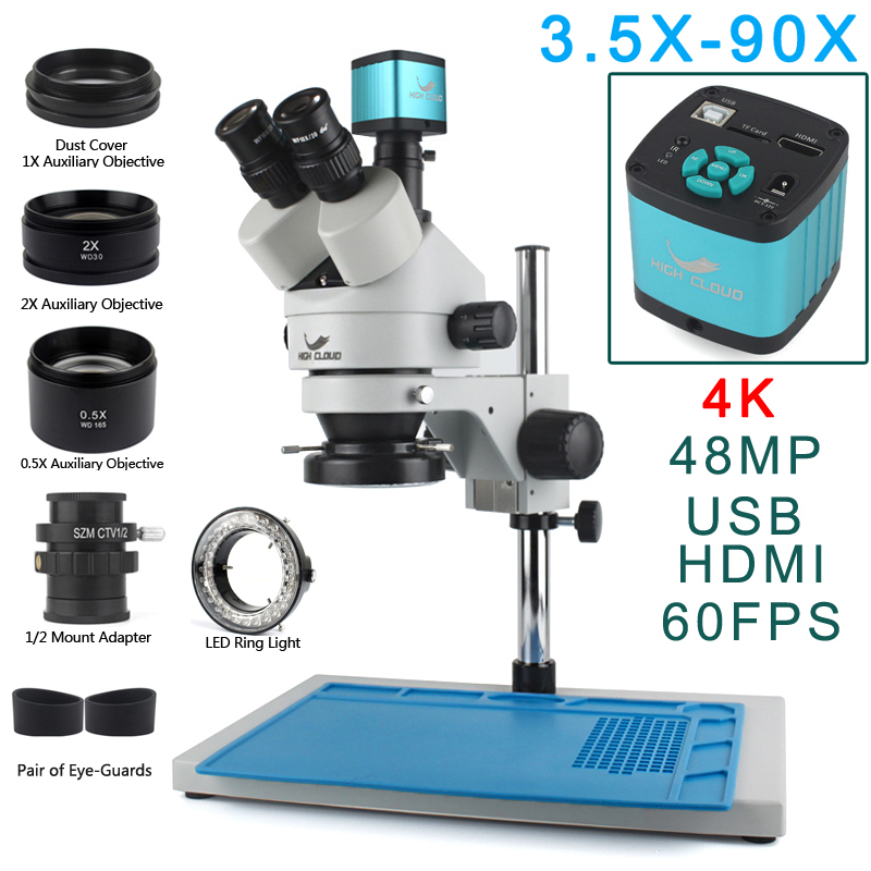 3.5X-90X Simul-Focal Stereo Tr - Stereo Trinocular Microscope Pcb incelemesi ve fiyatı