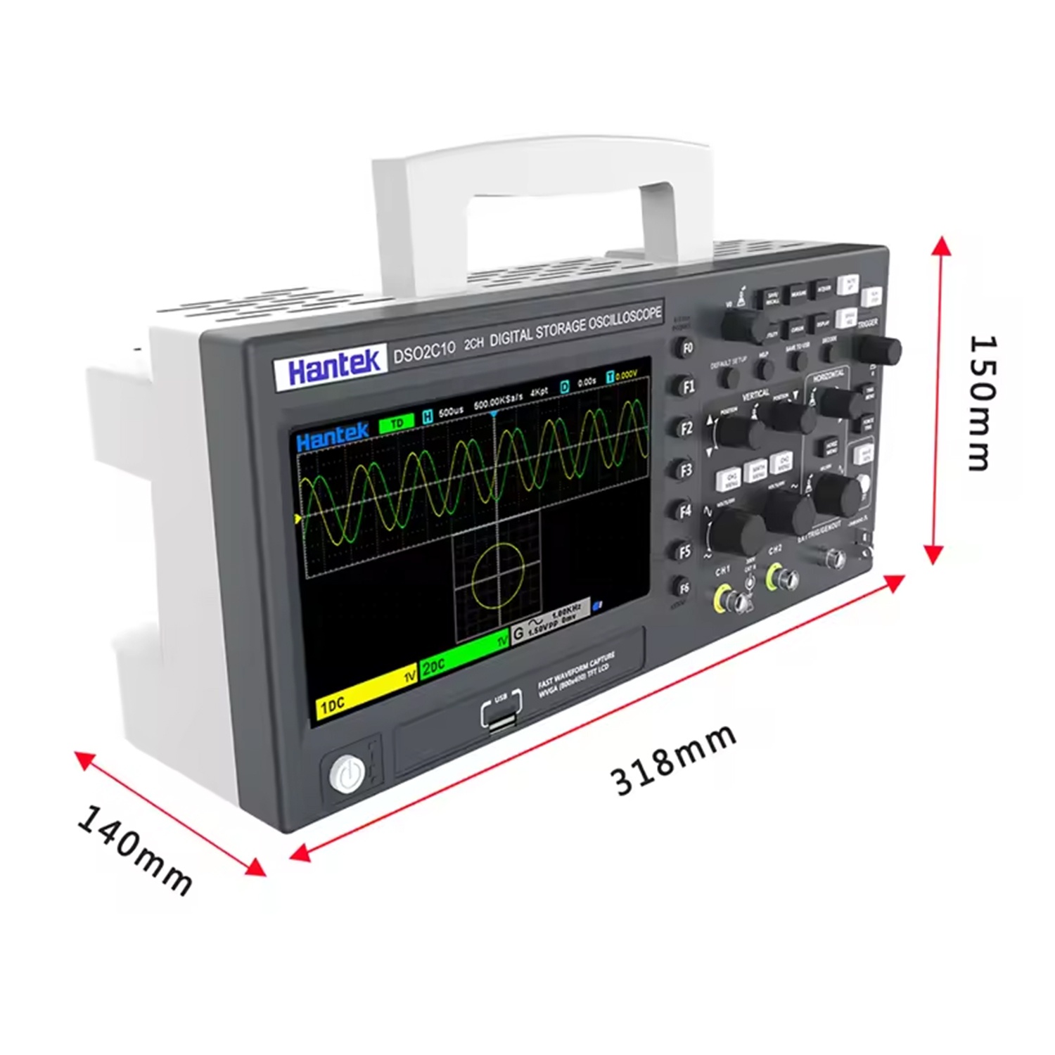 DSO2C10 DSO2C15 DSO2C10 2 Kana - Digital Storage Oscilloscope 100Mhz incelemesi ve fiyatı