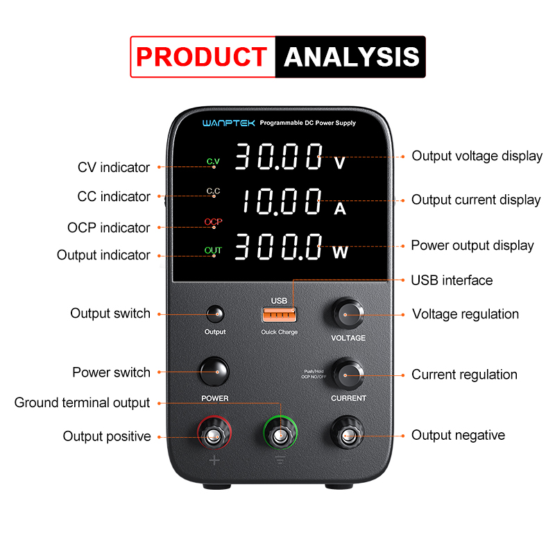 Wanptek Programlanabilir DC Gü - Programmable Dc Power Supply 30V 10A incelemesi ve fiyatı