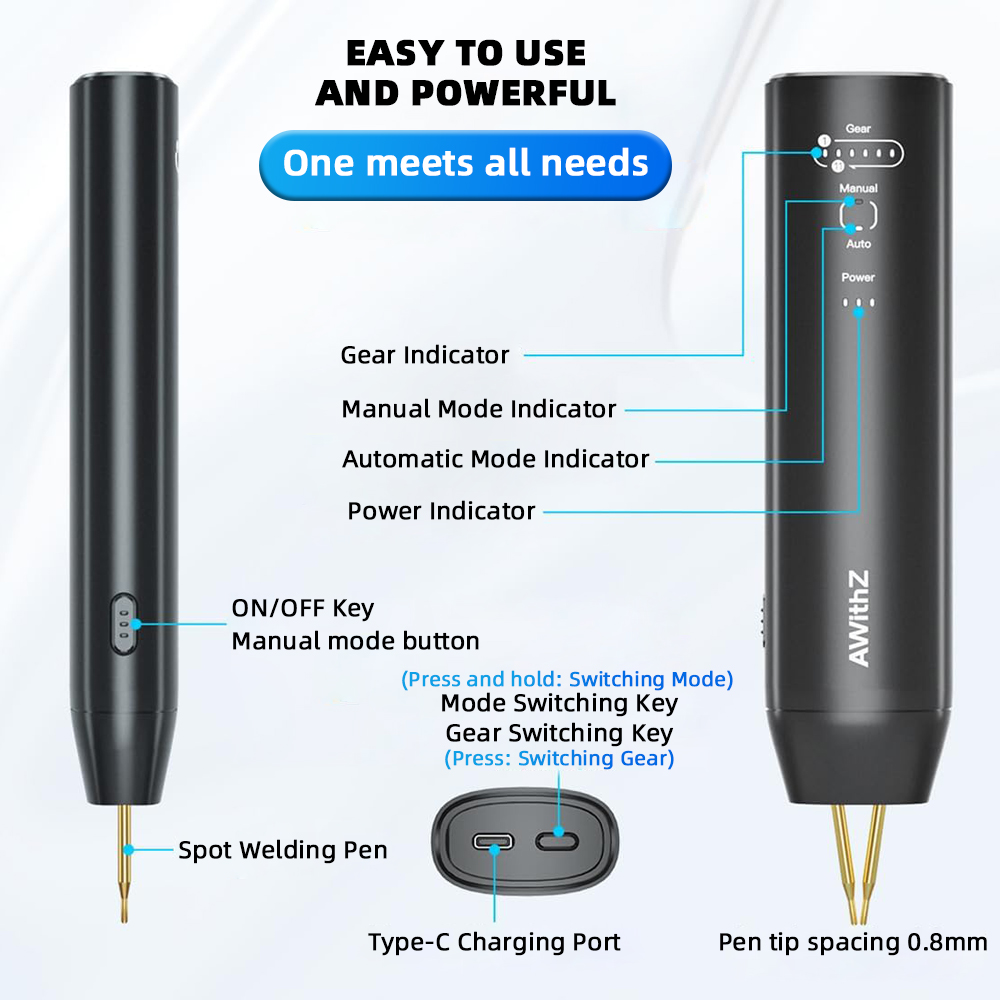 Awithz Taşınabilir Pil Nokta K - Spot Welder 18650 Battery Pack incelemesi ve fiyatı
