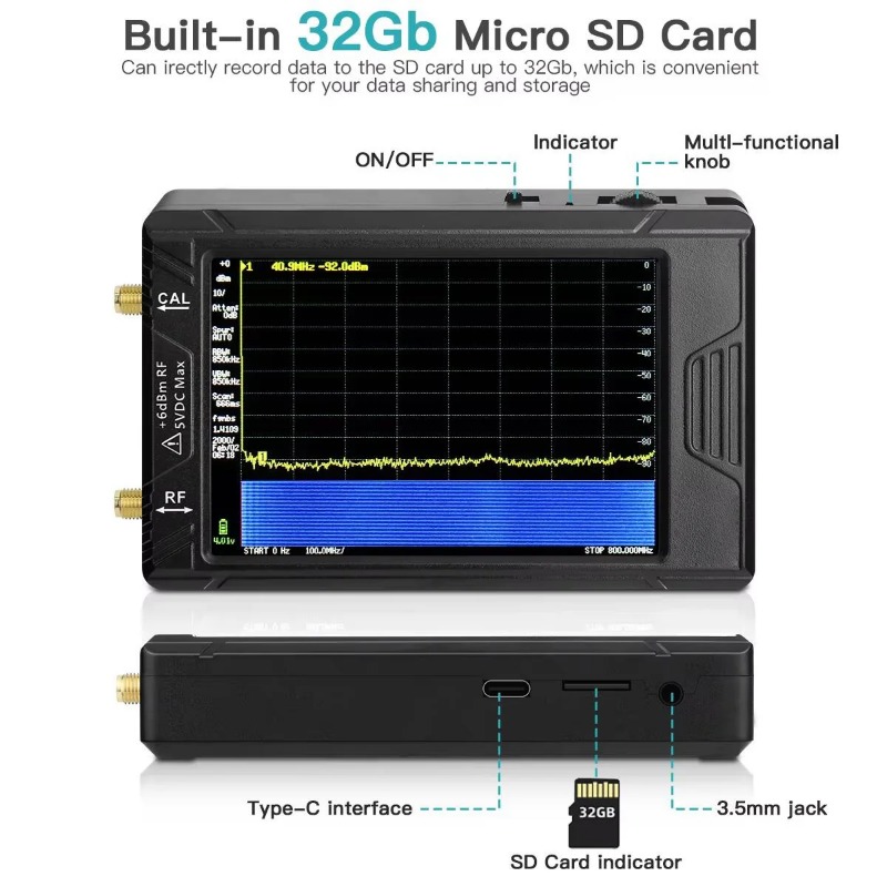 Yeni El Tipi Küçük Spektrum An - Signal Generator Spectrum Analyzer incelemesi ve fiyatı