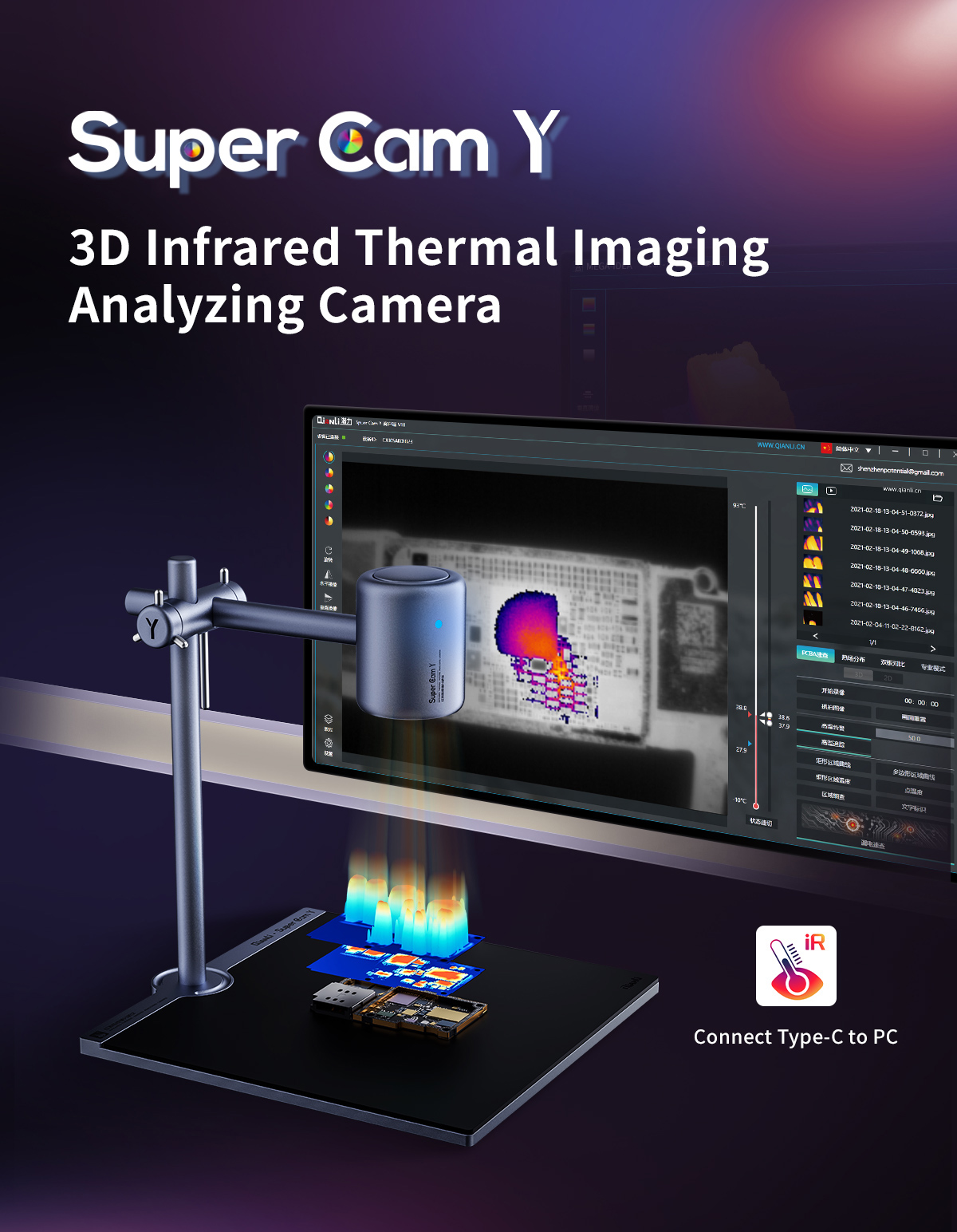 QIANLI Süper Kamera Y Pro 3D T - Thermal Imaging Camera Pcb Repair incelemesi ve fiyatı